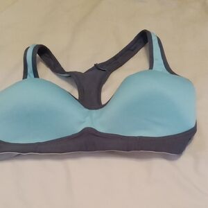 Champion Size Medium Stylish Blue and Gray Sports Bra